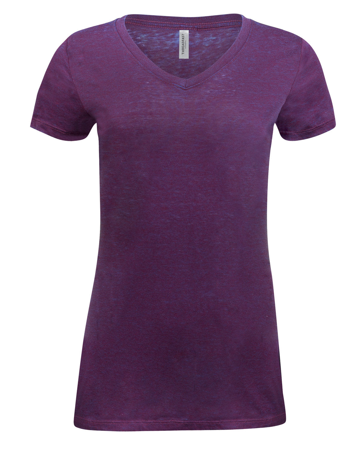 Threadfast Apparel Ladies' Cross Dye Short-Sleeve V-Neck T-Shirt Threadfast Apparel