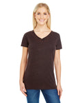 Threadfast Apparel Ladies' Cross Dye Short-Sleeve V-Neck T-Shirt Threadfast Apparel