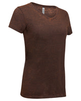 Threadfast Apparel Ladies' Cross Dye Short-Sleeve V-Neck T-Shirt Threadfast Apparel