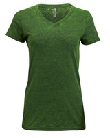 Threadfast Apparel Ladies' Cross Dye Short-Sleeve V-Neck T-Shirt Threadfast Apparel
