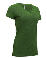 Threadfast Apparel Ladies' Cross Dye Short-Sleeve V-Neck T-Shirt Threadfast Apparel