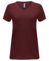 Threadfast Apparel Ladies' Cross Dye Short-Sleeve V-Neck T-Shirt Threadfast Apparel