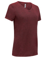 Threadfast Apparel Ladies' Cross Dye Short-Sleeve V-Neck T-Shirt Threadfast Apparel