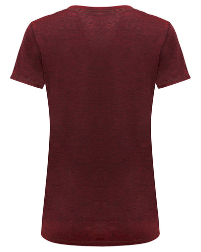 Threadfast Apparel Ladies' Cross Dye Short-Sleeve V-Neck T-Shirt