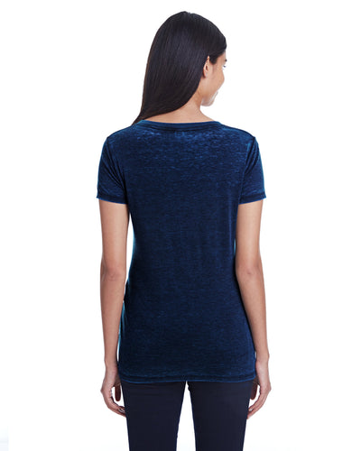 Threadfast Apparel Ladies' Cross Dye Short-Sleeve V-Neck T-Shirt