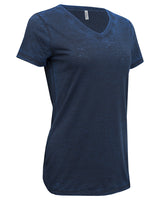 Threadfast Apparel Ladies' Cross Dye Short-Sleeve V-Neck T-Shirt Threadfast Apparel
