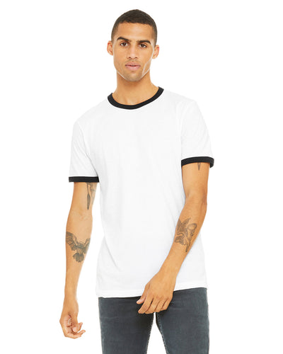 Bella + Canvas Men's Jersey Short-Sleeve Ringer T-Shirt
