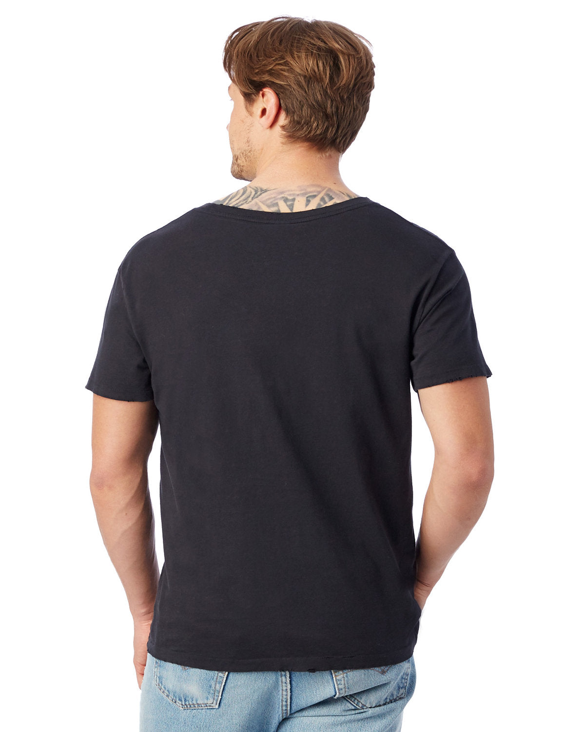 Alternative Unisex Heritage Garment-Dyed Distressed T-Shirt Mens Apparel Shirts & Tops