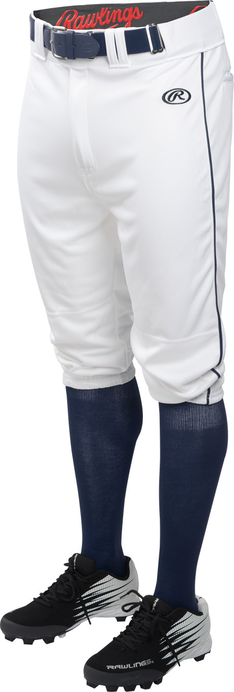 Rawlings Adult Knicker Launch Baseball Pant With Piping Rawlings