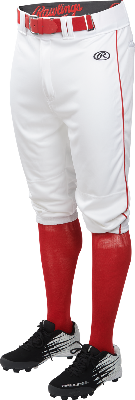 Rawlings Adult Knicker Launch Baseball Pant With Piping Rawlings