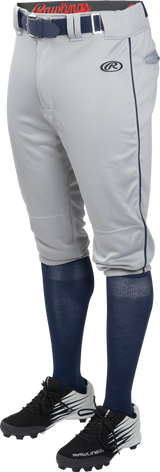 Rawlings Adult Knicker Launch Baseball Pant With Piping Rawlings