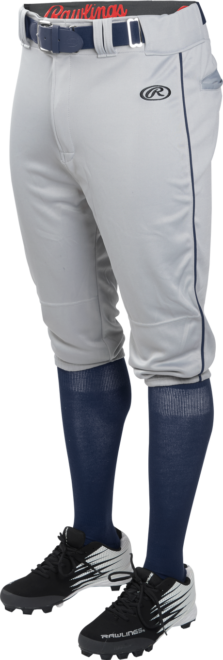 Rawlings Adult Knicker Launch Baseball Pant With Piping Rawlings