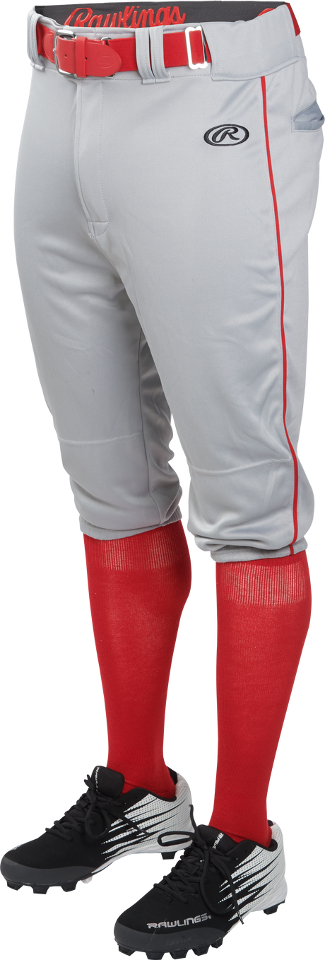 Rawlings Adult Knicker Launch Baseball Pant With Piping Rawlings