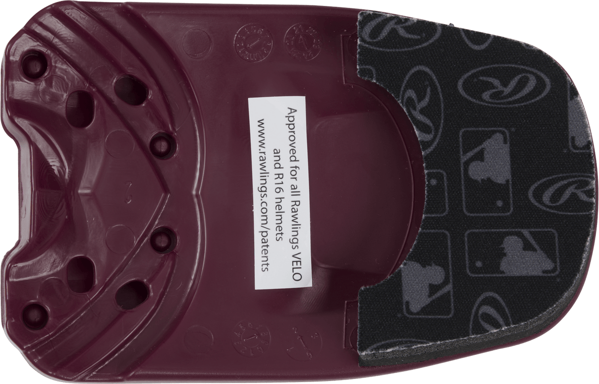 Rawlings Reversible Extension For R16/Velo Batting Helmet - Molded/Textured Rawlings