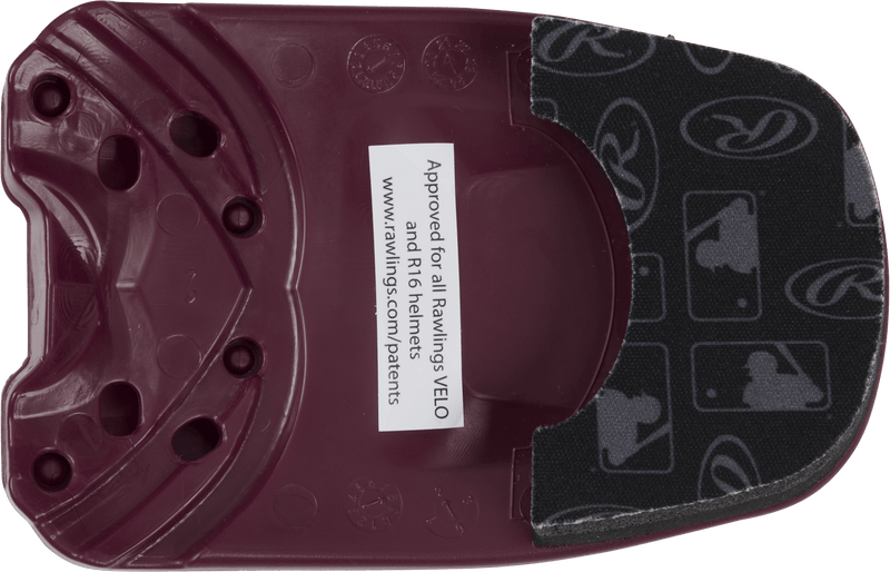 Rawlings Reversible Extension For R16/Velo Batting Helmet - Molded/Textured