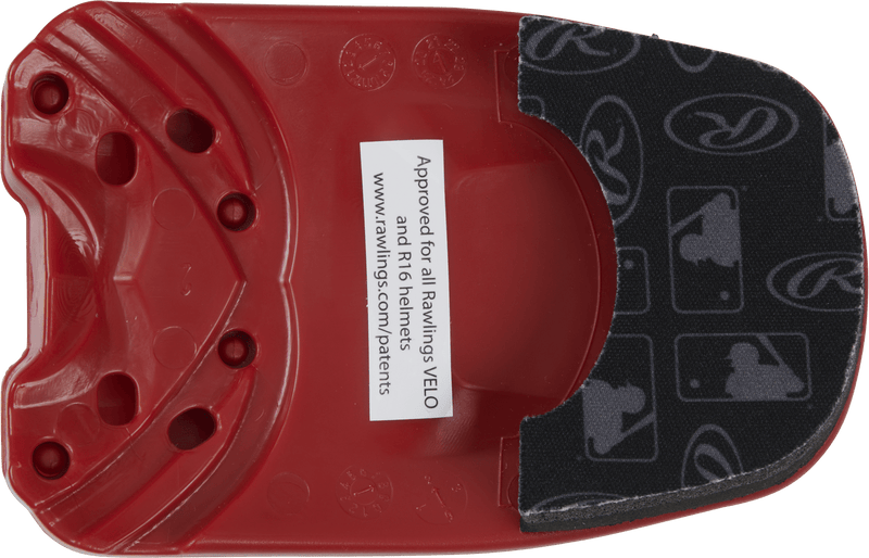 Rawlings Reversible Extension For R16/Velo Batting Helmet - Molded/Textured
