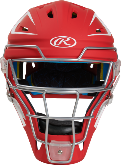 Rawlings Junior Mach 2-Tone Hockey Style Catchers Helmet - Matte