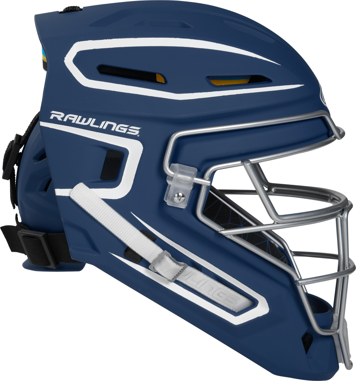 Rawlings Senior Mach 2-Tone Hockey Style Catchers Helmet - Matte Rawlings