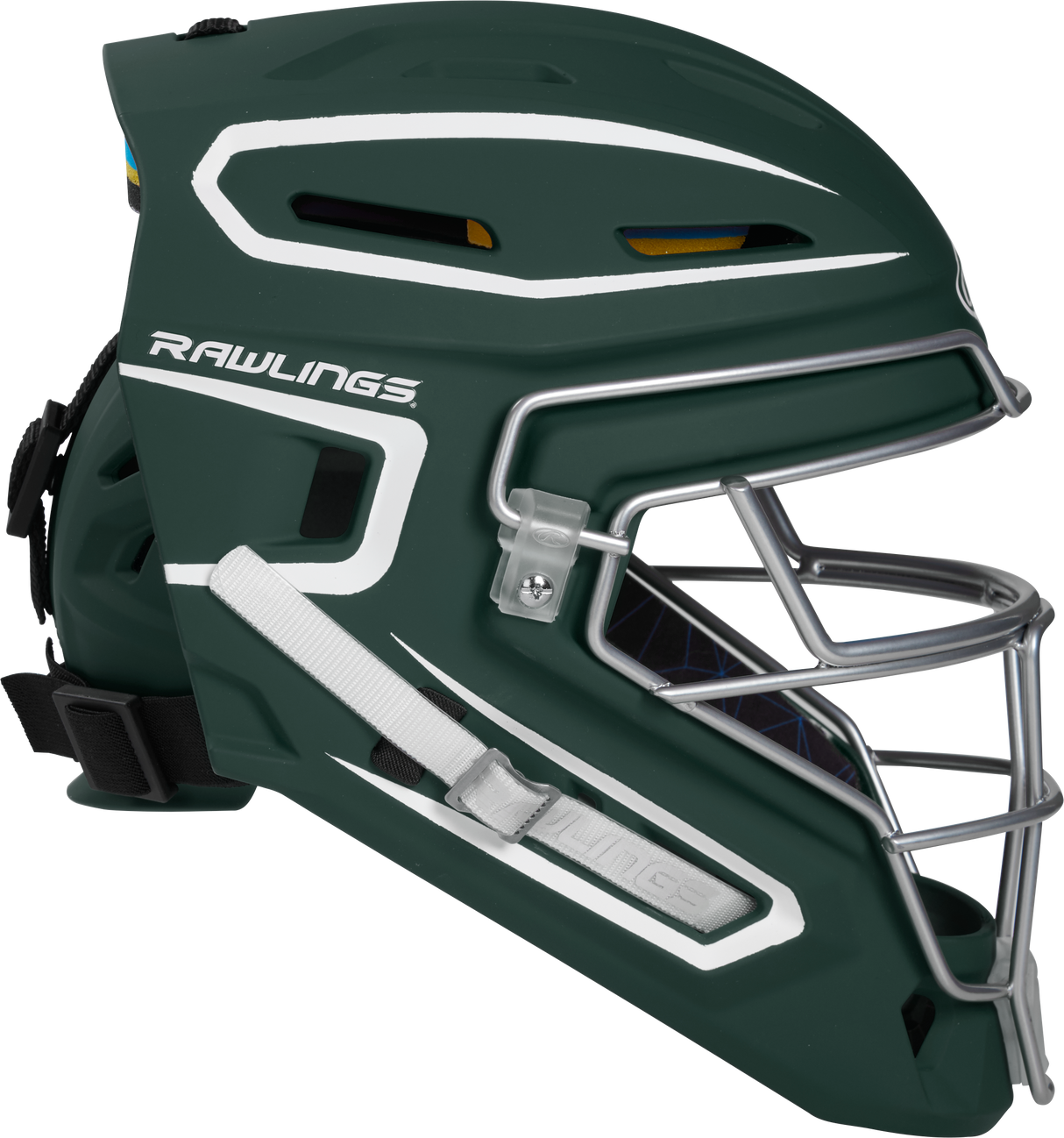Rawlings Senior Mach 2-Tone Hockey Style Catchers Helmet - Matte Rawlings
