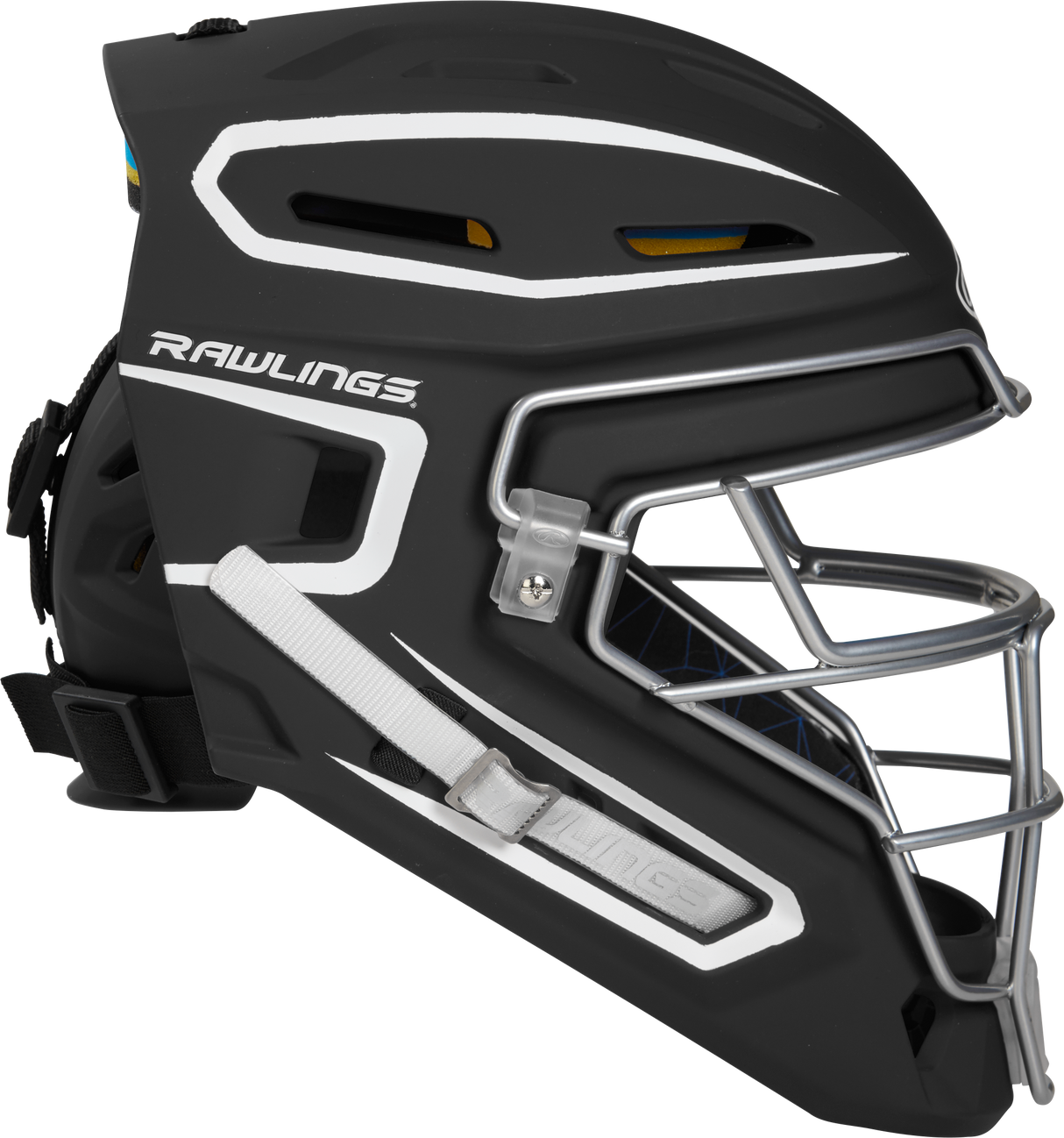 Rawlings Senior Mach 2-Tone Hockey Style Catchers Helmet - Matte Rawlings