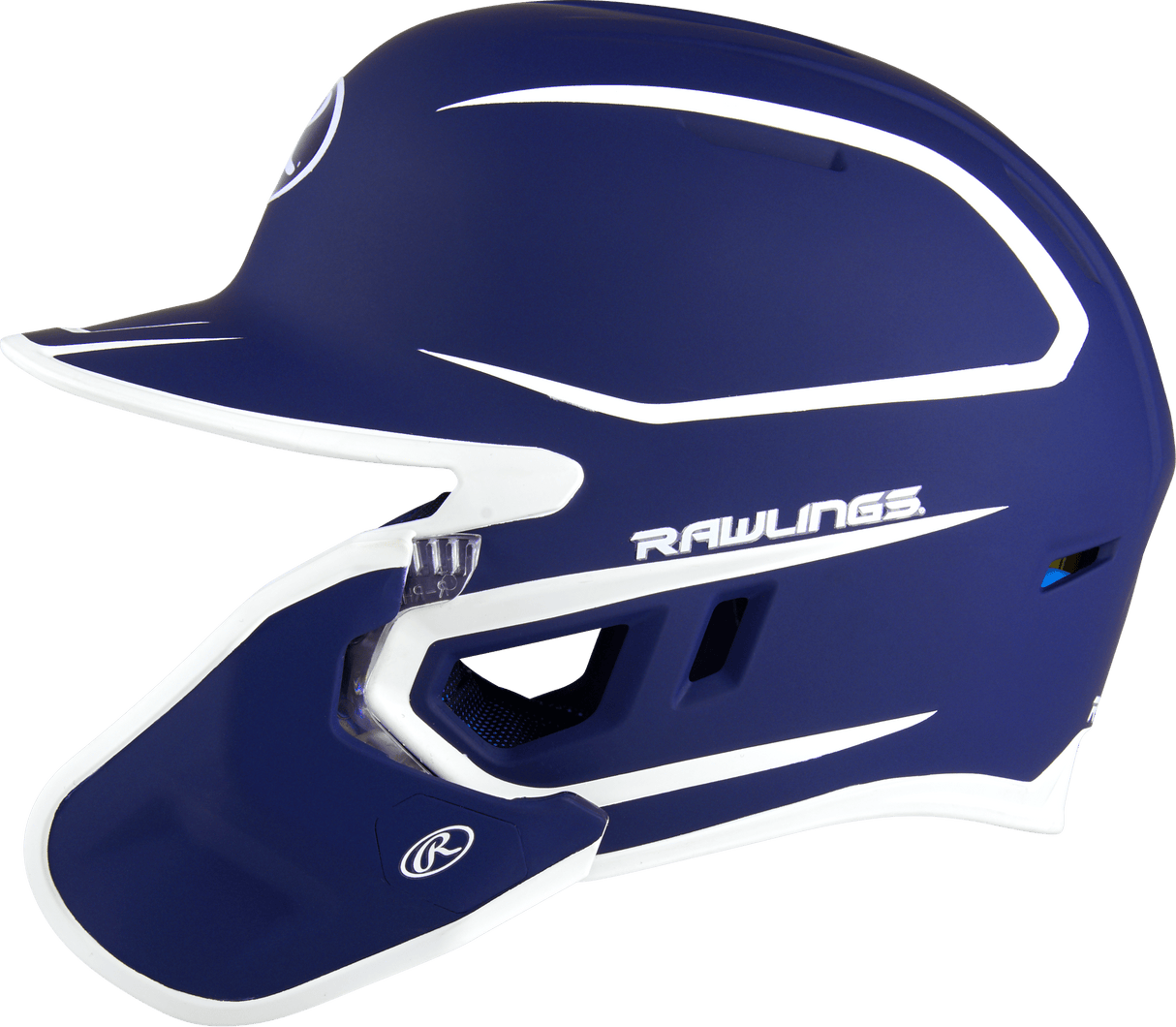 Rawlings Mach Two-Tone Matte Helmet with Adjustable Face Guard - Senior Rawlings