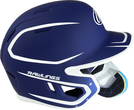 Rawlings Mach Two-Tone Matte Helmet with Adjustable Face Guard - Senior Rawlings