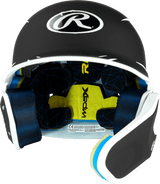 Rawlings Mach Two-Tone Matte Helmet with Adjustable Face Guard - Senior Rawlings