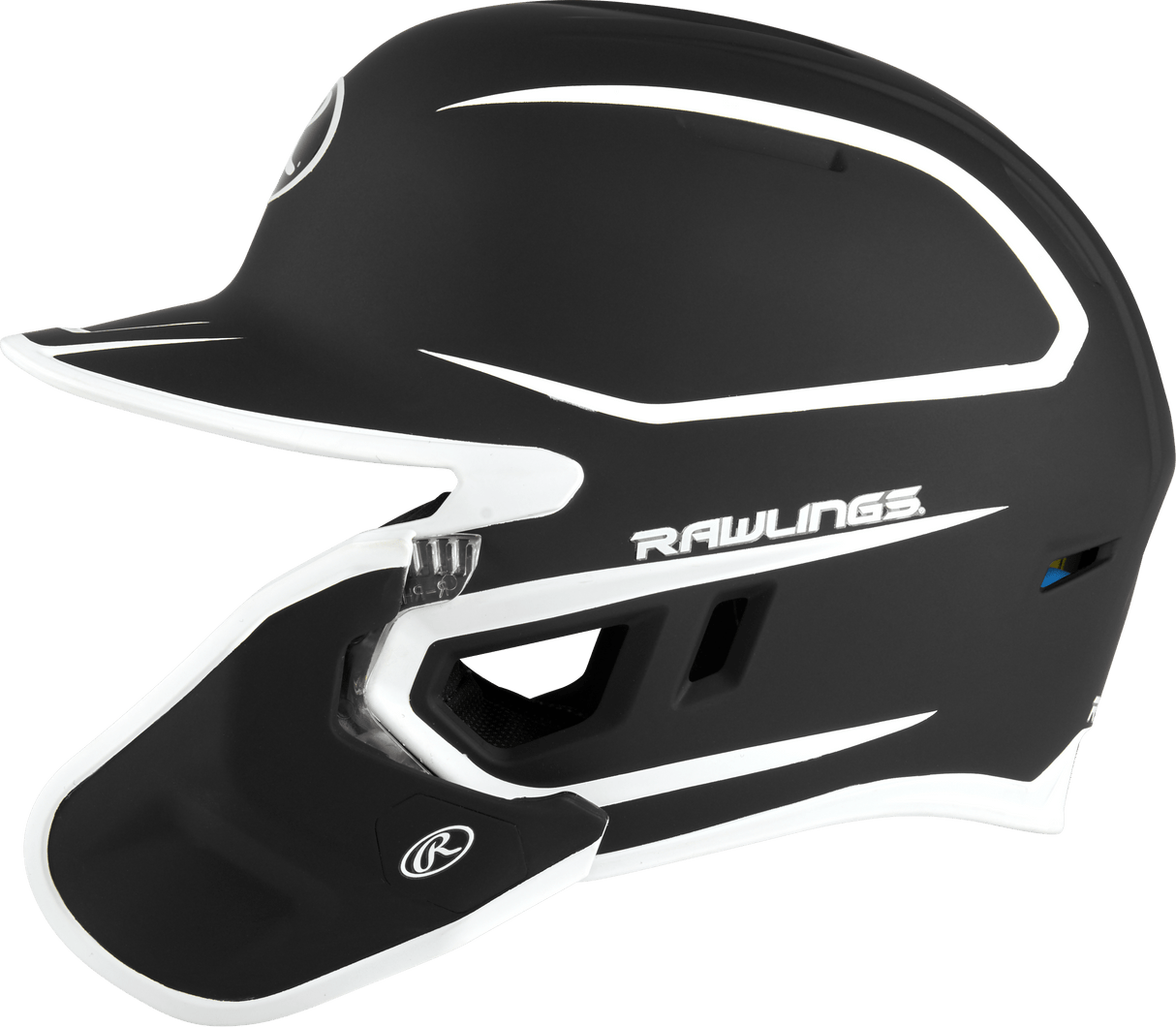 Rawlings Mach Two-Tone Matte Helmet with Adjustable Face Guard - Senior Rawlings