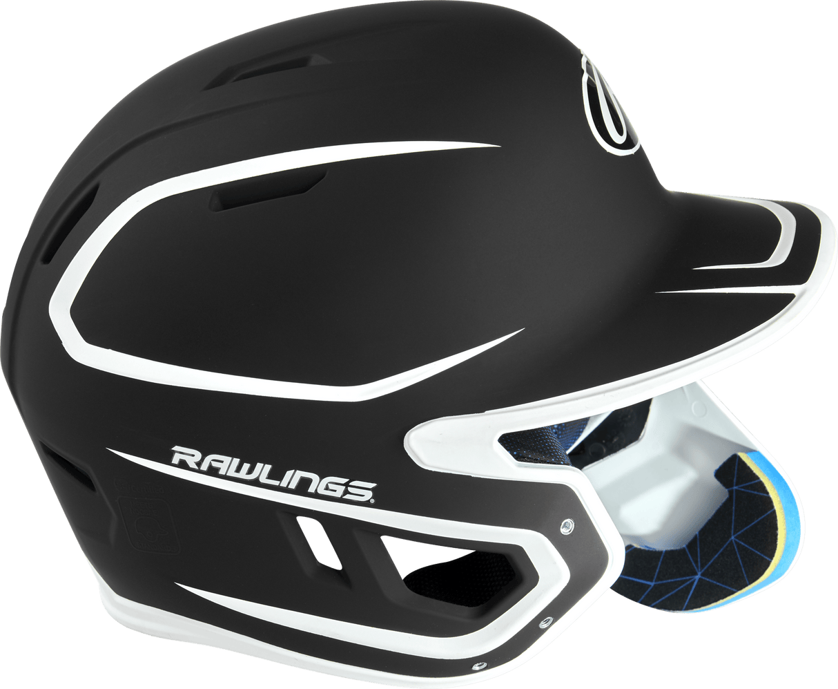 Rawlings Mach Two-Tone Matte Helmet with Adjustable Face Guard - Senior Rawlings