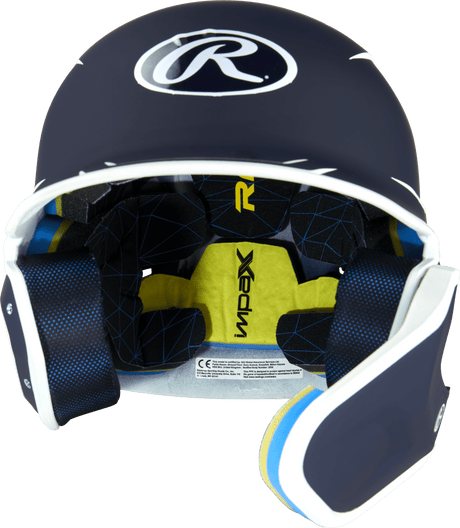 Rawlings Mach Two-Tone Matte Helmet with Adjustable Face Guard - Senior Rawlings