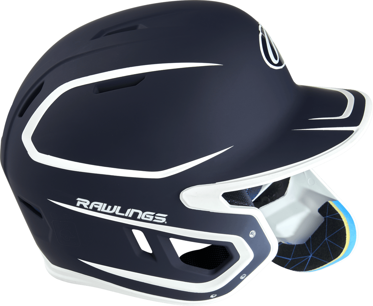 Rawlings Mach Two-Tone Matte Helmet with Adjustable Face Guard - Senior Rawlings