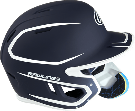 Rawlings Mach Two-Tone Matte Helmet with Adjustable Face Guard - Senior Rawlings