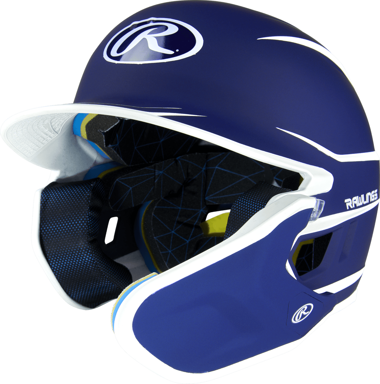 Rawlings Mach Two-Tone Matte Helmet with Adjustable Face Guard - Senior Rawlings