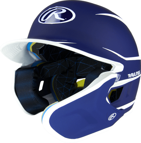 Rawlings Mach Two-Tone Matte Helmet with Adjustable Face Guard - Senior Rawlings