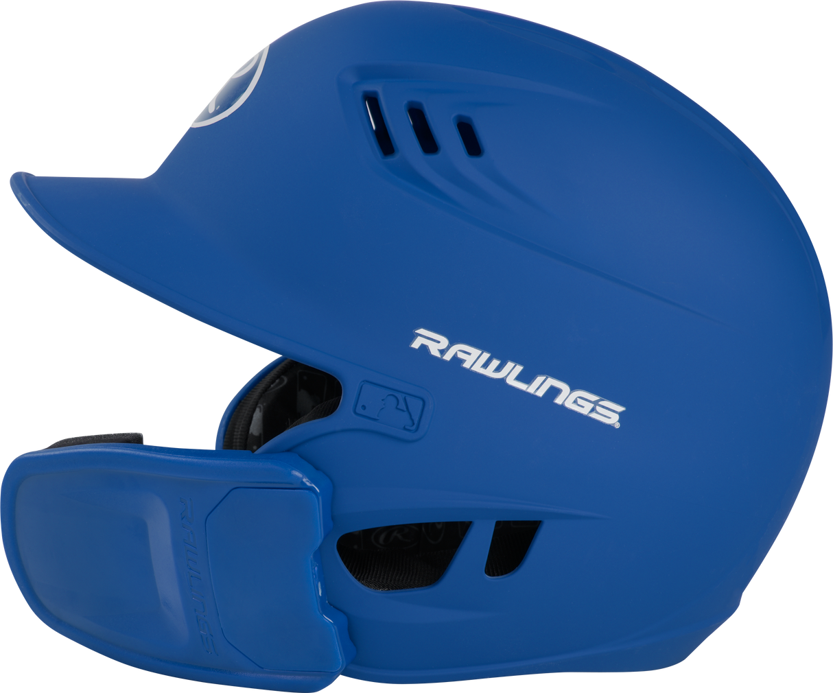 Rawlings R16 1-Tone Junior Baseball Helmet with Reversible Extension - Matte Rawlings