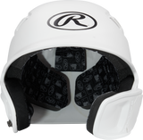 Rawlings R16 1-Tone Junior Baseball Helmet with Reversible Extension - Matte Rawlings