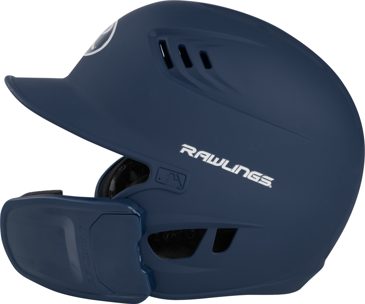 Rawlings R16 1-Tone Junior Baseball Helmet with Reversible Extension - Matte Rawlings