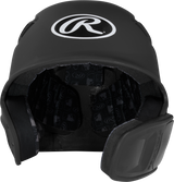 Rawlings R16 1-Tone Junior Baseball Helmet with Reversible Extension - Matte Rawlings