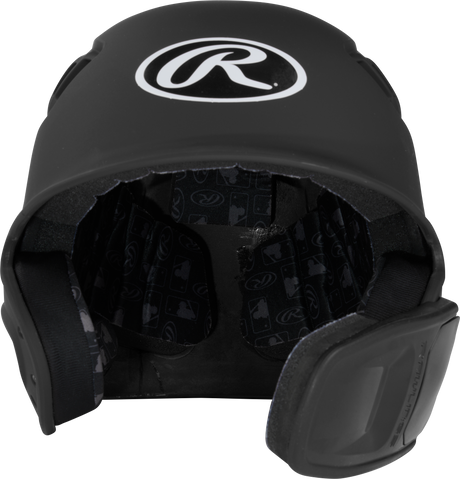 Rawlings R16 1-Tone Junior Baseball Helmet with Reversible Extension - Matte Rawlings