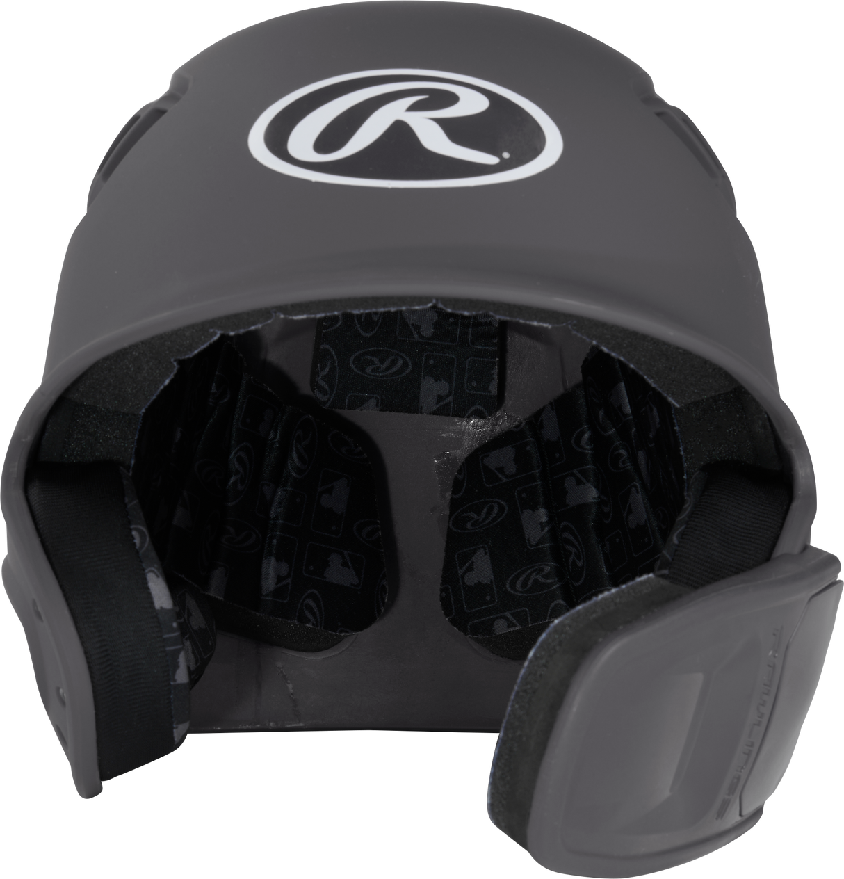 Rawlings R16 1-Tone Junior Baseball Helmet with Reversible Extension - Matte Rawlings