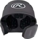 Rawlings R16 1-Tone Junior Baseball Helmet with Reversible Extension - Matte Rawlings
