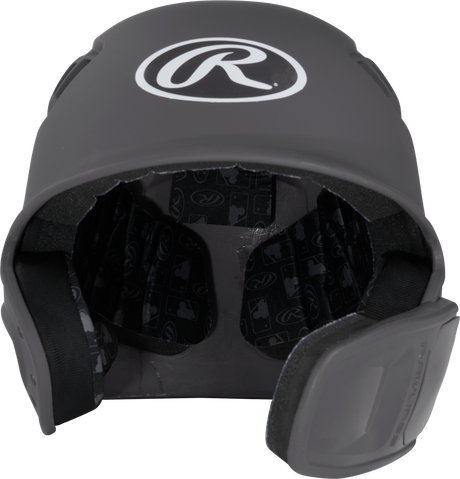 Rawlings R16 1-Tone Junior Baseball Helmet with Reversible Extension - Matte Rawlings