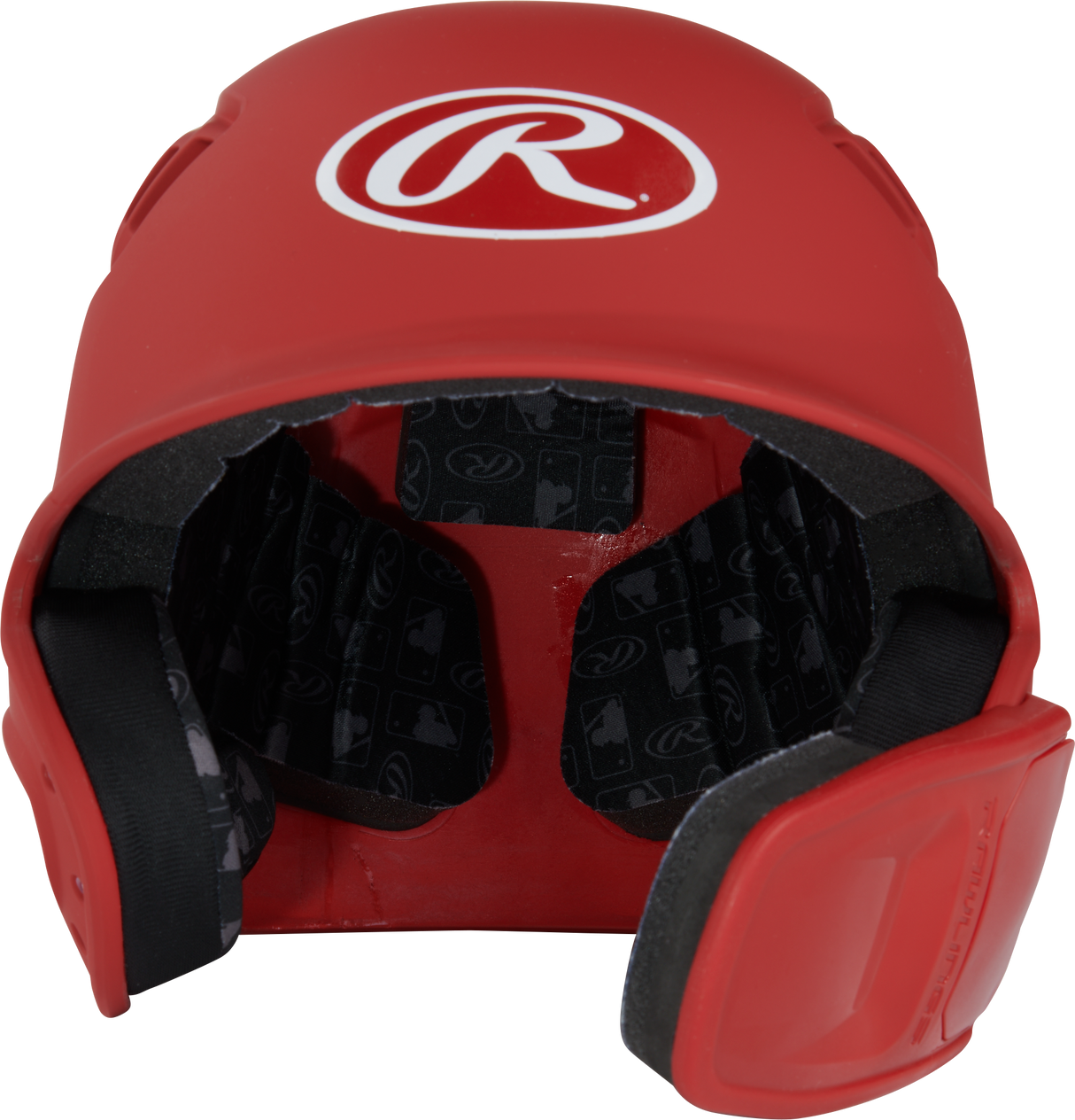 Rawlings R16 1-Tone Junior Baseball Helmet with Reversible Extension - Matte Rawlings