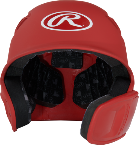 Rawlings R16 1-Tone Junior Baseball Helmet with Reversible Extension - Matte Rawlings