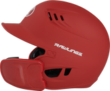 Rawlings R16 1-Tone Junior Baseball Helmet with Reversible Extension - Matte Rawlings