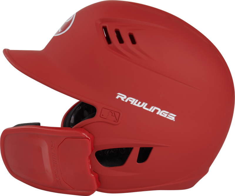 Rawlings R16 1-Tone Baseball Helmet With Reversible Extension - Matte