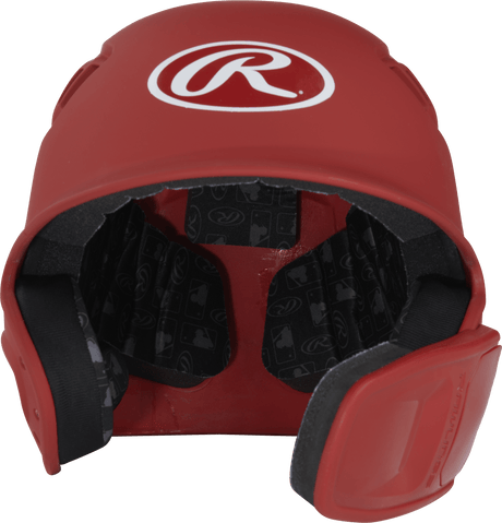 Rawlings R16 1-Tone Senior Baseball Helmet With Reversible Extension - Matte Rawlings