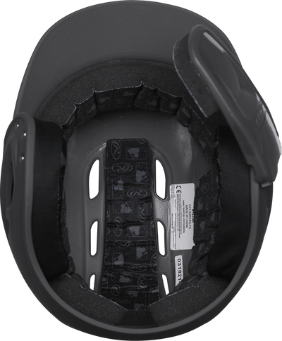 Rawlings R16 1-Tone Baseball Helmet With Reversible Extension - Matte