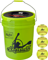 Rawlings 6 Gallon Collegiate / High School / Travel Practice Ball / Bucket Combo Rawlings
