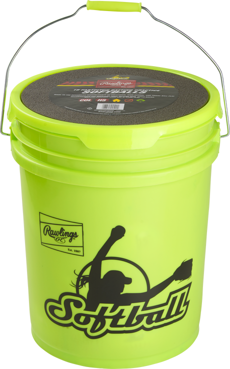 Rawlings 6 Gallon Collegiate / High School / Travel Practice Ball / Bucket Combo Rawlings